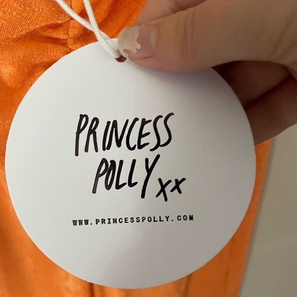 Princess Polly True Heart Pants in Orange Size 0 - Picture 7 of 9